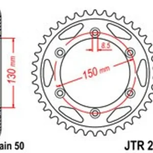 Řetězová rozeta JT JTR 298-40 40 zubů, 530 Nakupujte Hned