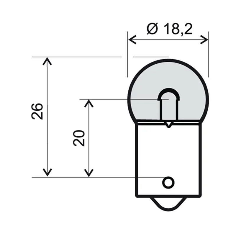 Přední světlo RMS 246510231 12V 10W BA15S Dokud Zásoby Vydrží