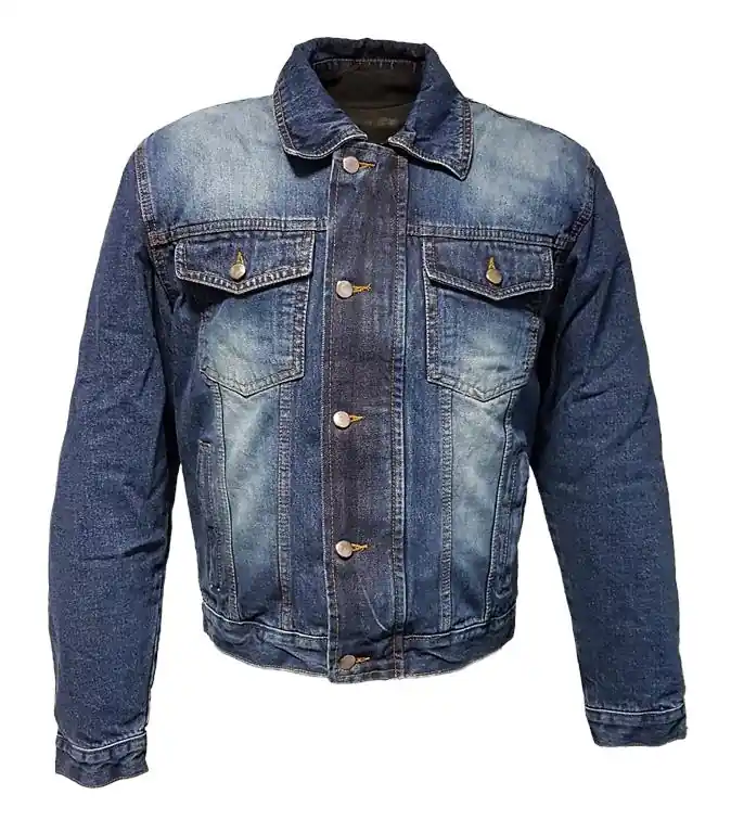 Omezená Nabídka ROLEFF GREAT PROMOTION KRÁTKÁ BUNDA DENIM ARAMID MODEL RO1515 BARVA MODRÁ VELIKOST S
