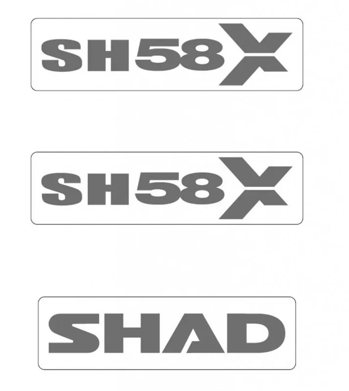 Samolepky SHAD D1B58ETR pro SH58X Bezpečná Platba