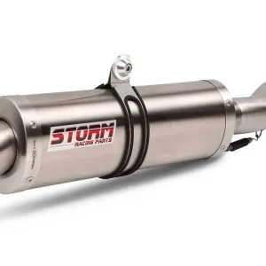 2 koncovky výfuku STORM OVAL S.033.LX2 Nerez Víkendová Akce