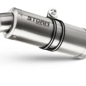 2 koncovky výfuku STORM OVAL S.052.LX2 Nerez Nejprodávanější