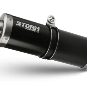 2 koncovky výfuku STORM OVAL UY.015.LX1B Černá ocel Koupit Online