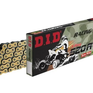 ATV X-Kroužkový řetěz D.I.D Chain 520ATV2 114 článků Zlatá/Černá Výhodná Nabídka