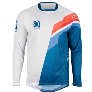 Zlevněný Motokrosový dres YOKO VIILEE bílá / modrá / červená M
