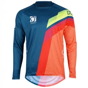 Speciální Cena Motokrosový dres YOKO VIILEE modrý / oranžový / žlutý XL