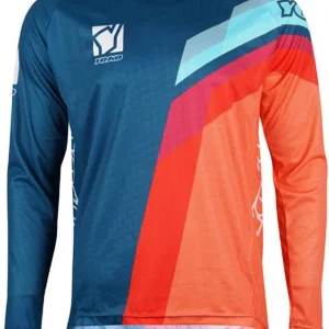 Motokrosový dres YOKO VIILEE modrý / oranžový / modrý XL Aktuální