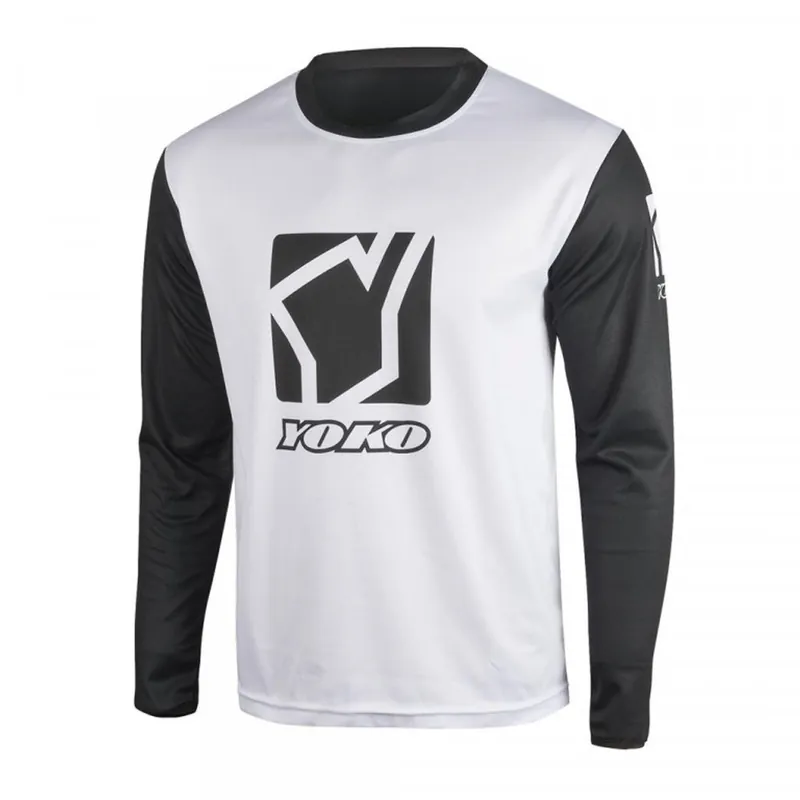 Akční Nabídka Motokrosový dres YOKO SCRAMBLE bílá / černá S